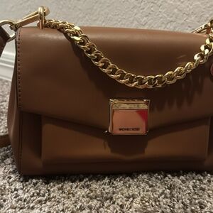 Michael Kors Cece Medium Brown Shoulder Bag
